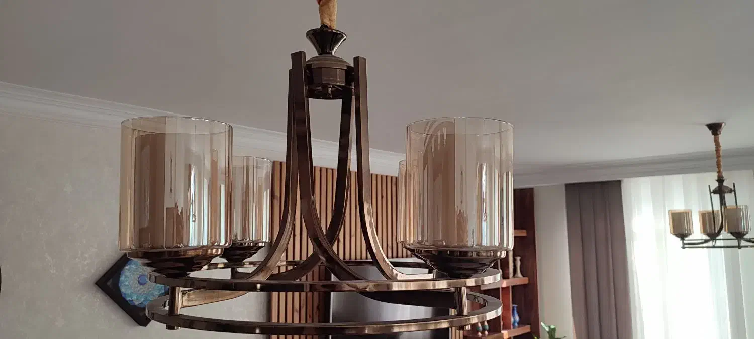 4 تا لوستر رنگ برنز|لوستر و چراغ آویز|تهران, جنت‌آباد شمالی|دیوار