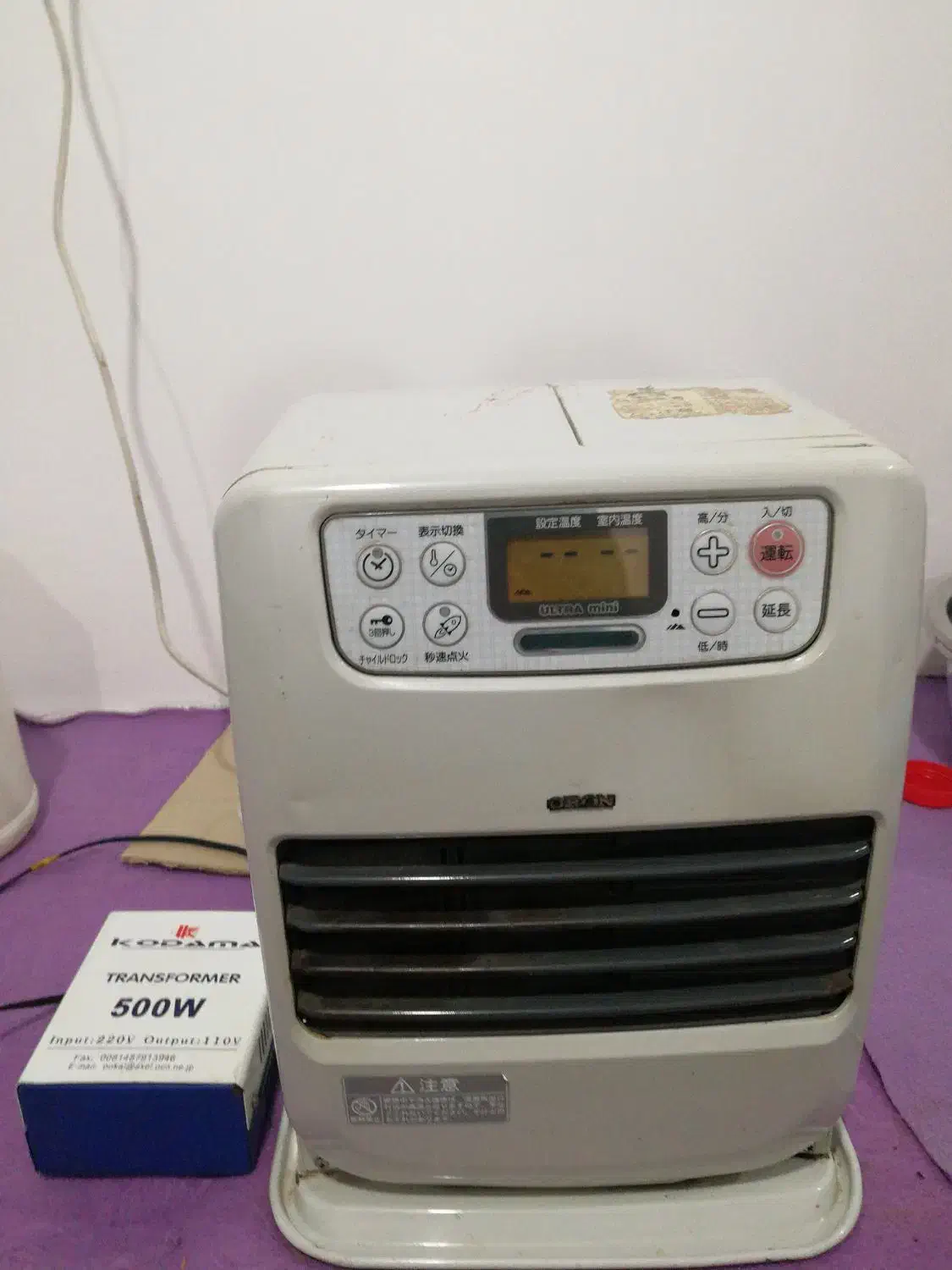 بخاری برقی نفتی ژاپنی|بخاری، هیتر، شومینه|زنجان, |دیوار