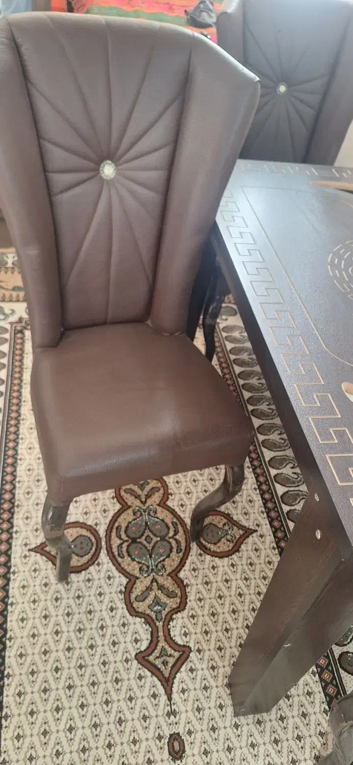 میز غذا خوری ۴ نفره|میز و صندلی غذاخوری|تاکستان, |دیوار