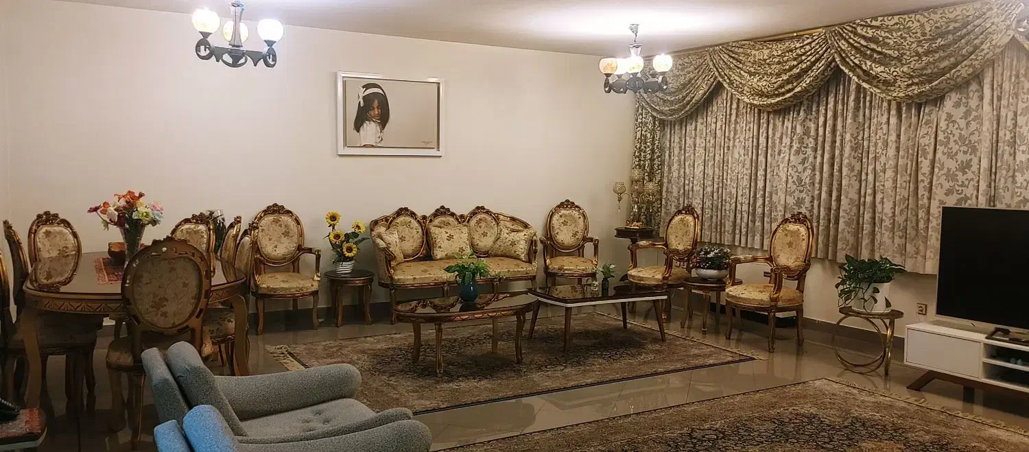 مبل 9نفره ونهارخوری 6نفره.استیل.|مبلمان خانگی و میز عسلی|نهاوند, |دیوار