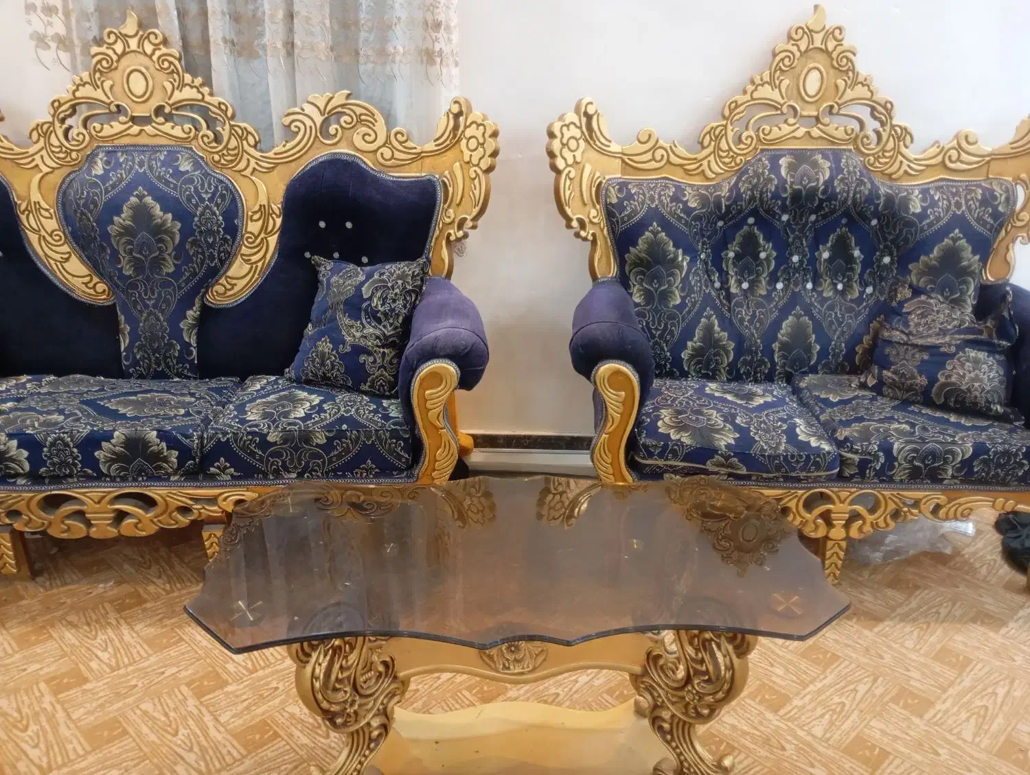 مبل سلطنتی ۷ نفره|مبلمان خانگی و میز عسلی|پاکدشت, پاکدشت (مامازند)|دیوار