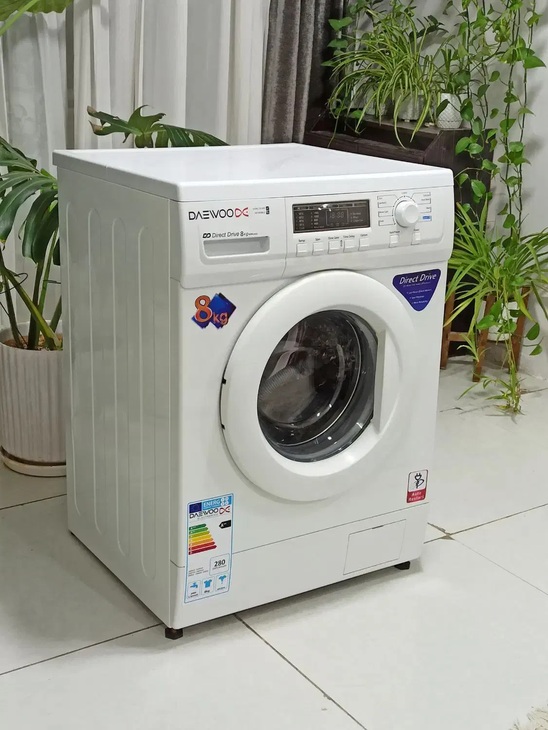 لباسشویی دوو 8کیلویی گیربکسی اصل کره درحد جهیزیه|ماشین لباسشویی و خشککن لباس|مشهد, هفت تیر (نه دره)|دیوار