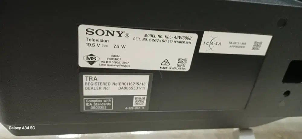 ال ای دی سونی ۴۸ اینچ|تلویزیون و پروژکتور|شیراز, لاله|دیوار