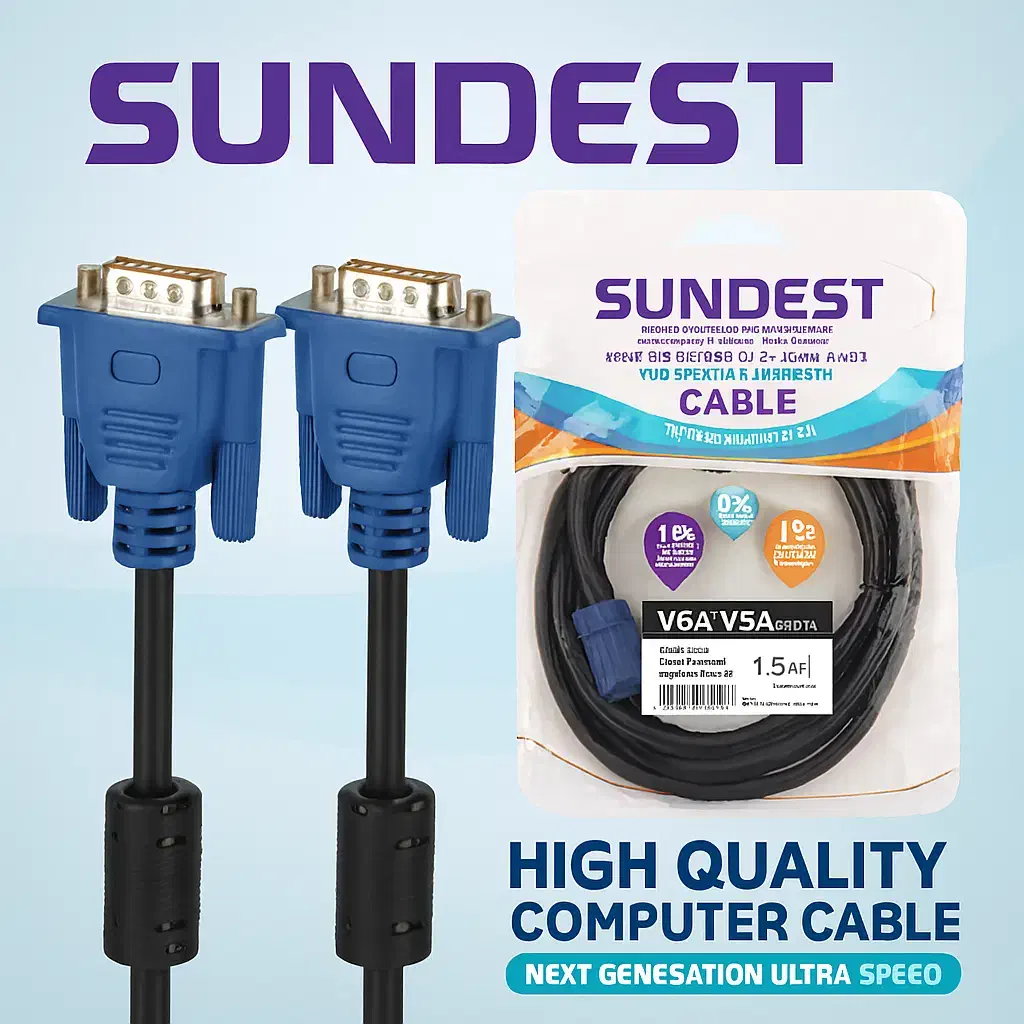 کابل VGA کامپیوتر از ۱ تا ۲۵ متری با گارانتی|قطعات و لوازم جانبی رایانه|کازرون, |دیوار