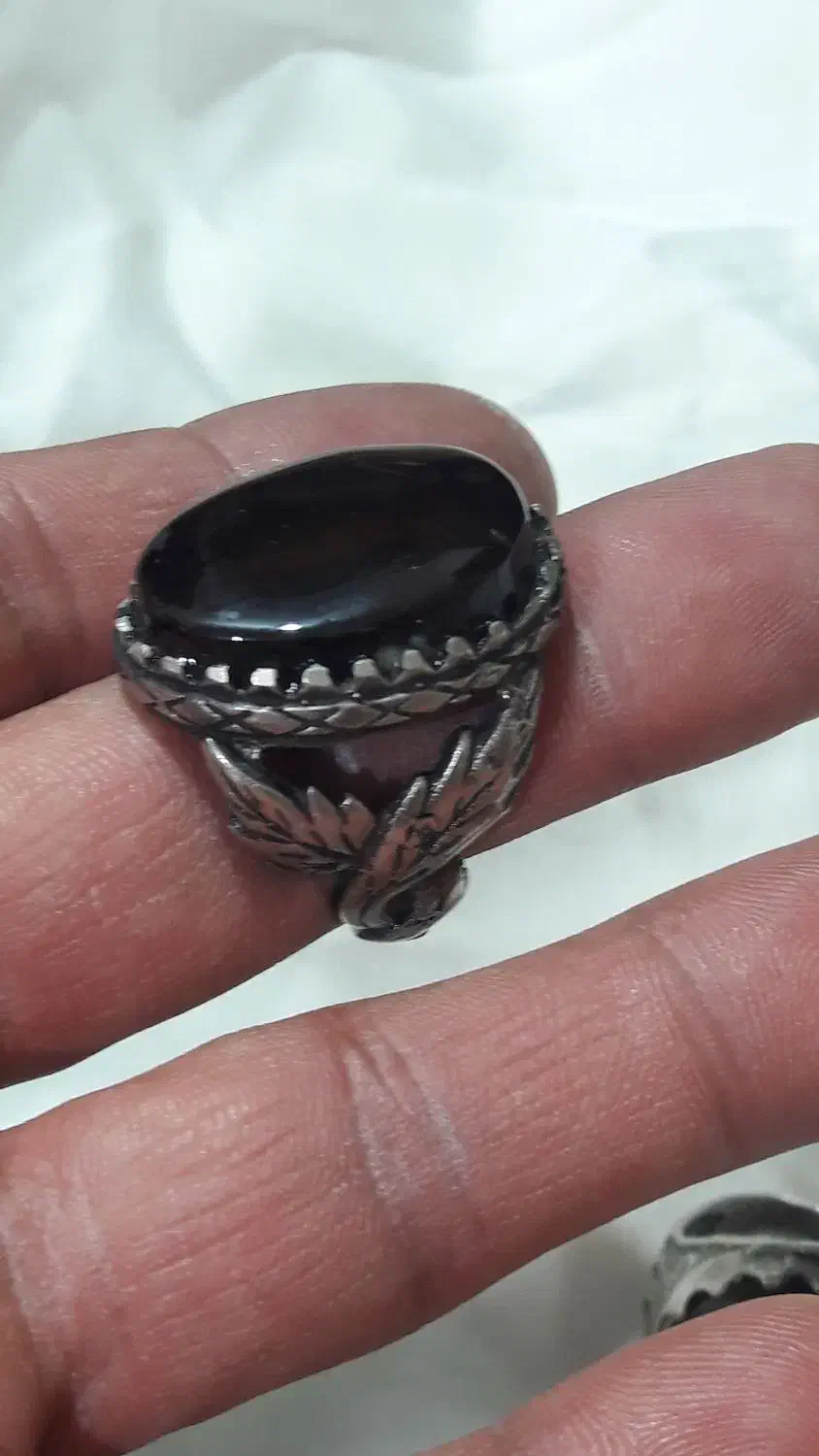 انگشترزیبای عقیق شفت العبد یمنی رکاب پرعقابی|جواهرات|کرج, شهرک بنفشه|دیوار