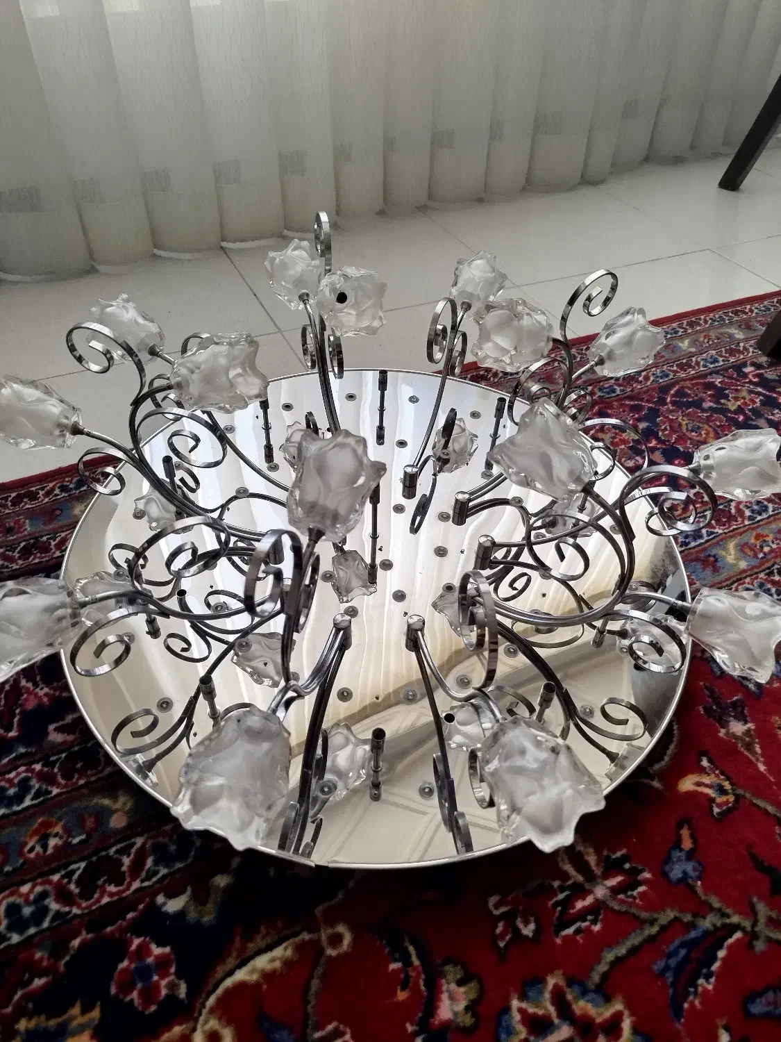 لوستر سقفی نو دارای چند مدل نور|لوستر و چراغ آویز|همدان, |دیوار