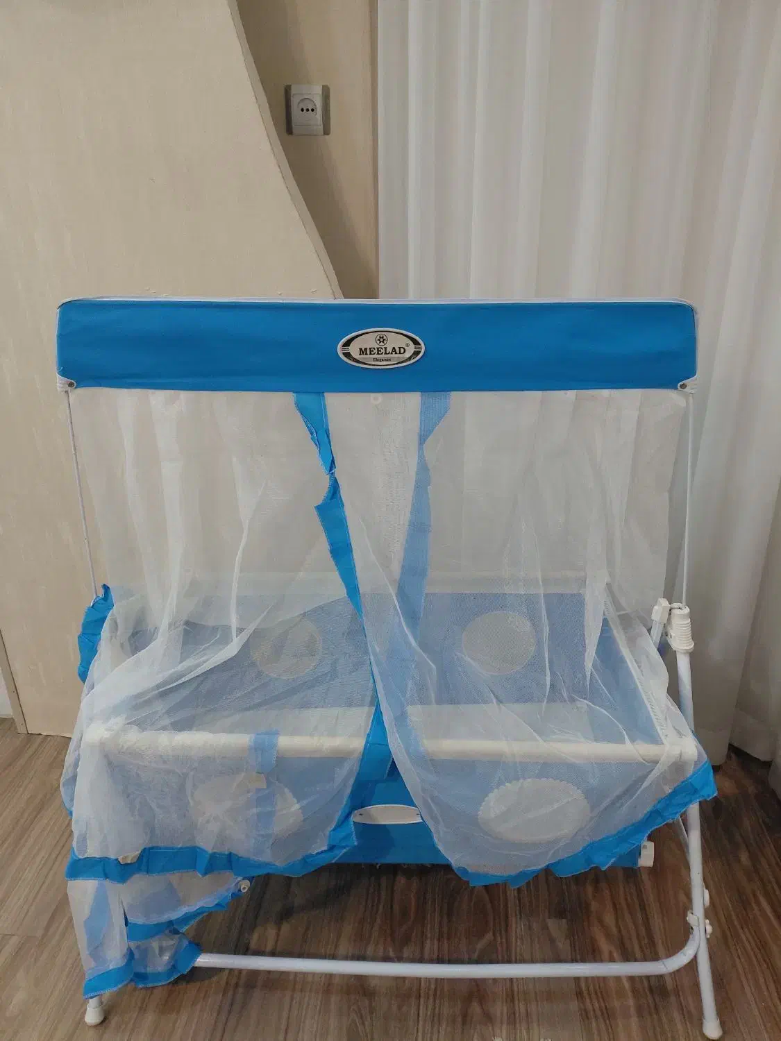 گهواره میلادکاملا سالم  درحدنو|تخت و صندلی بچه|گرگان, |دیوار