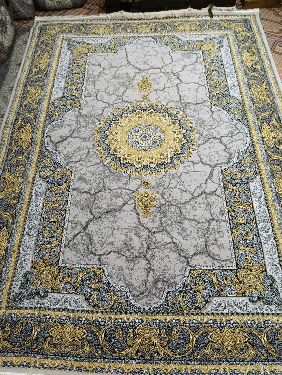 دوعدد فرش دوازده متری جفت قالی کاملا نو|فرش|یزد, |دیوار