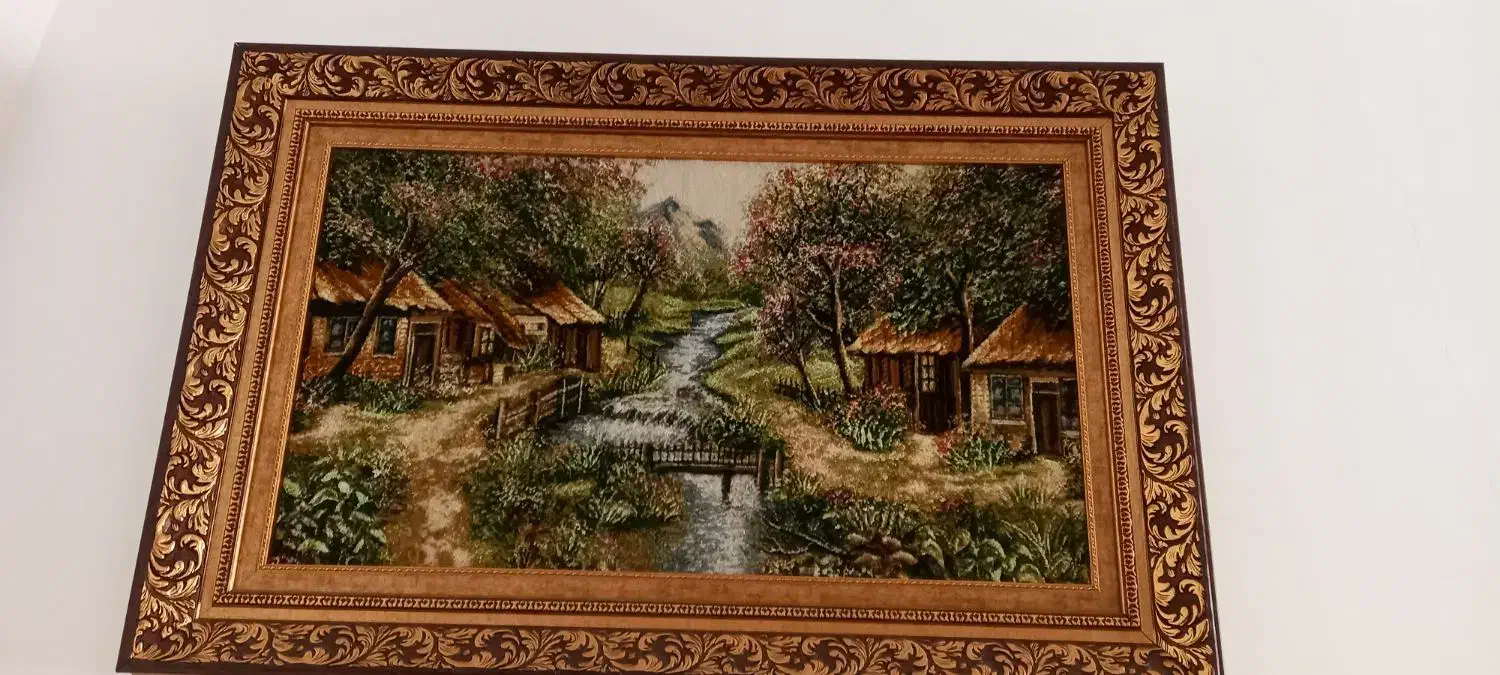 تابلو فرش پشم و ابریشم|تابلو فرش|قم, شاه سید علی|دیوار