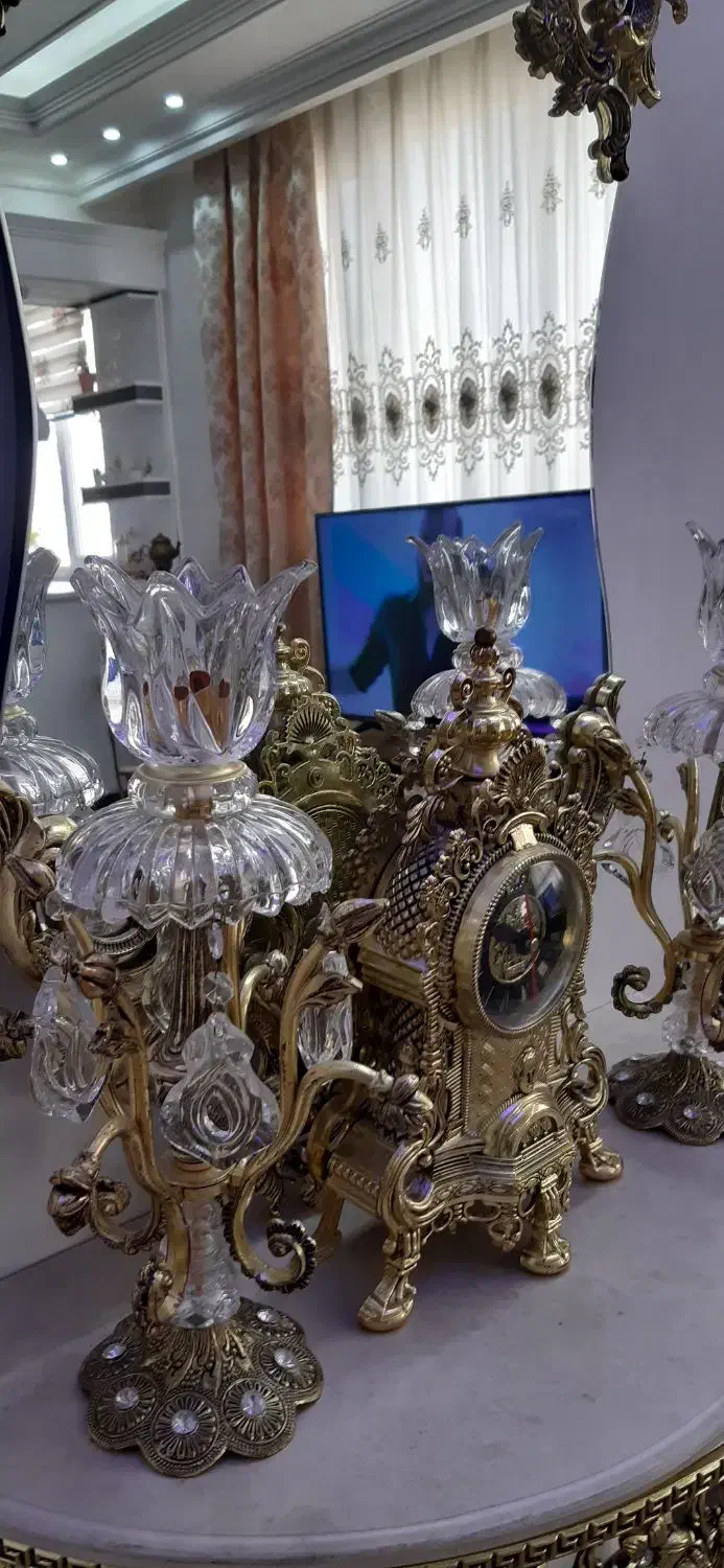 آیینه و شمعدان|بوفه، ویترین، کنسول|اسلامشهر, شهرک محمدیه|دیوار