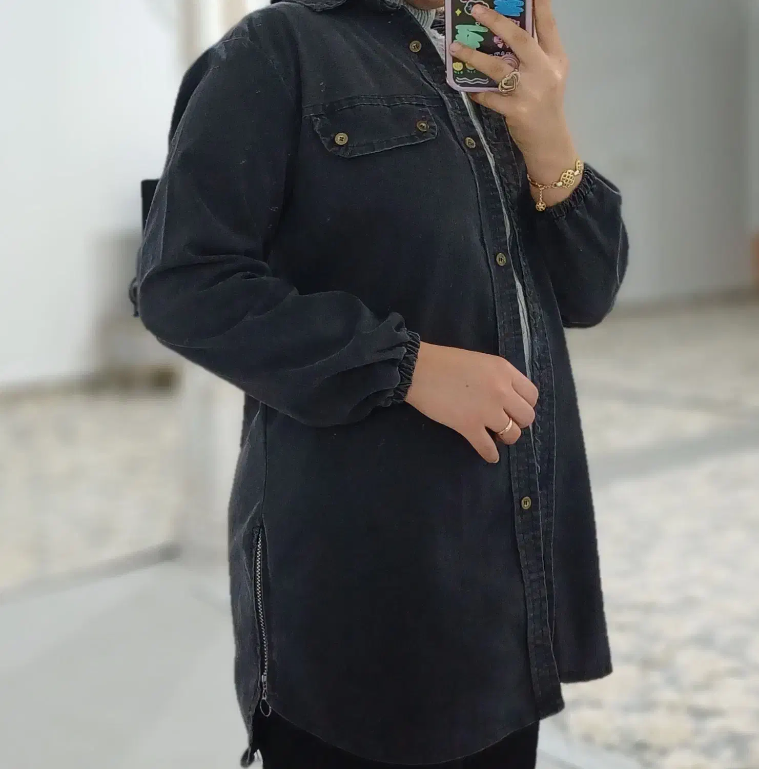 کت مشکی و مانتو کتان|لباس|خرم‌آباد, |دیوار