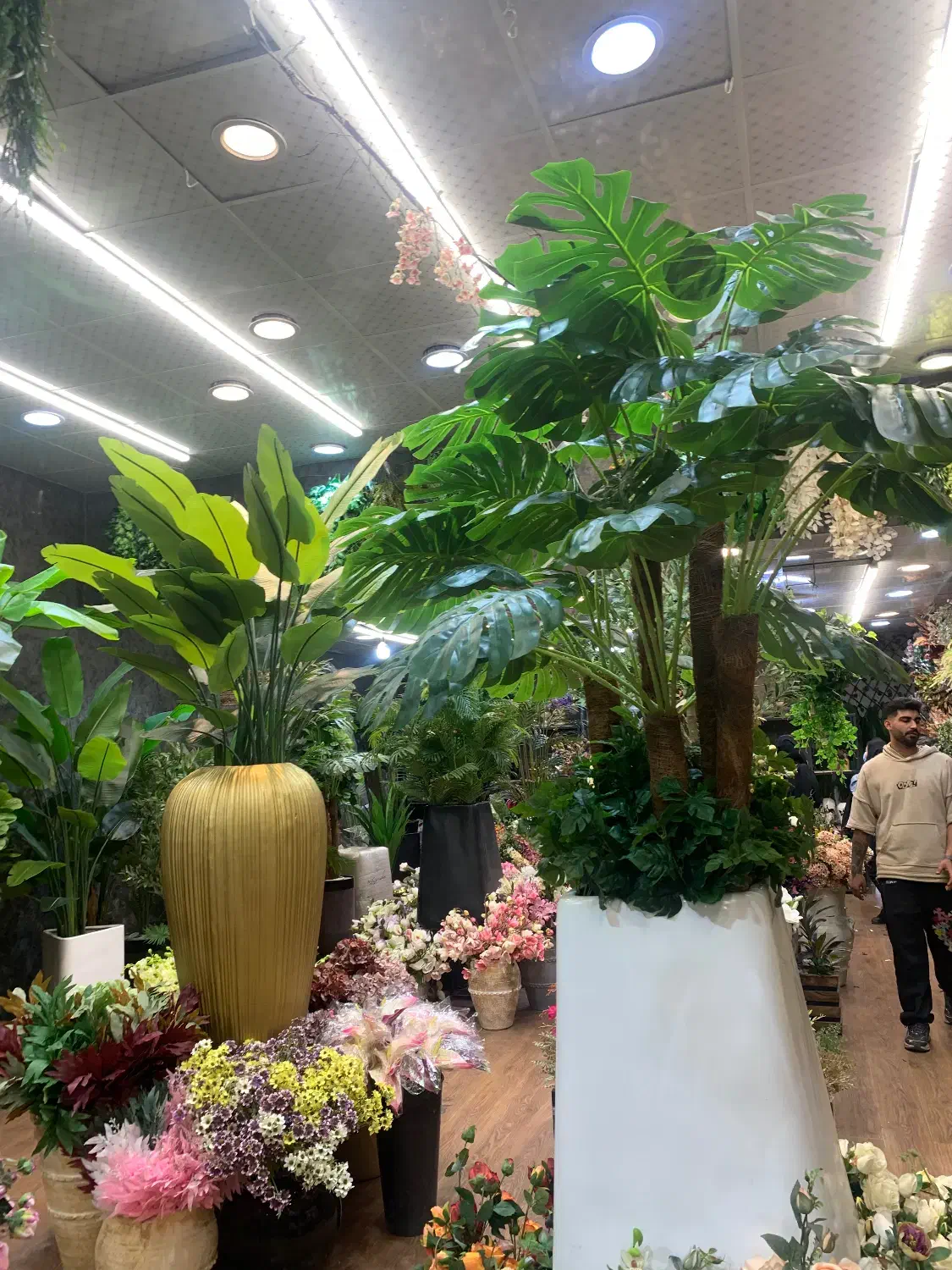 درختچه مصنوعی|گل مصنوعی|آفتاب, |دیوار