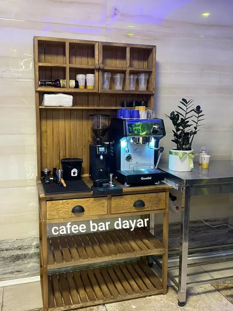 میز کافی شلف بار قهوه ساز cafeebar دو رنگ|بوفه، ویترین، کنسول|خاوران, |دیوار