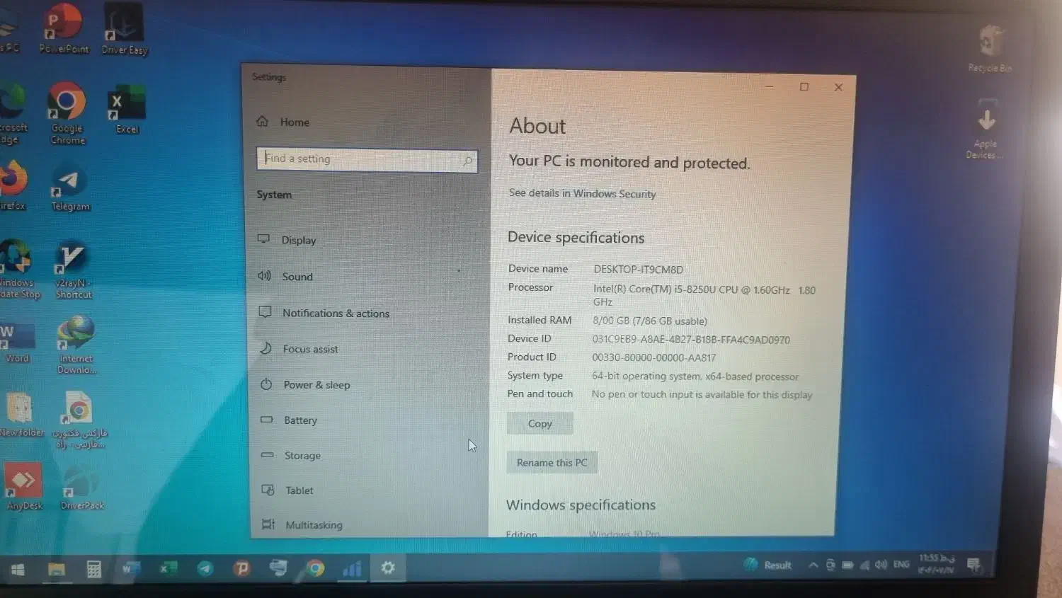 i5-8250 DELL|رایانه همراه|تبریز, |دیوار