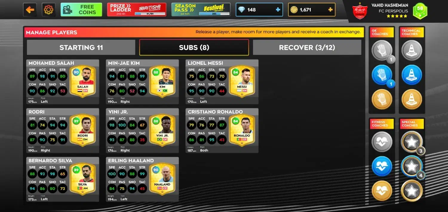 اکانت دریم لیگ نیمه مکس|کنسول، بازی ویدئویی و آنلاین|ملکشاهی, |دیوار