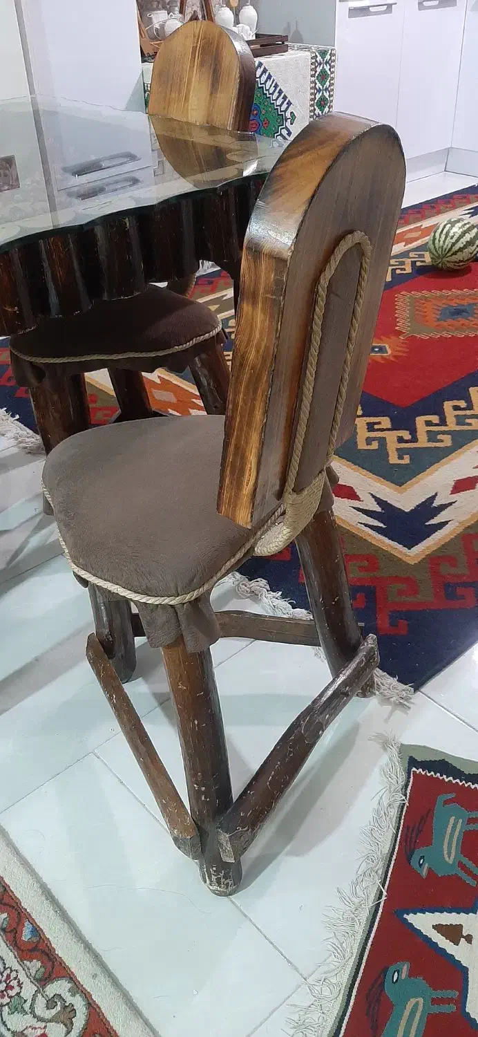 میز ناهار خوری طرح چوب جنگلی|میز و صندلی غذاخوری|قم, انسجام|دیوار