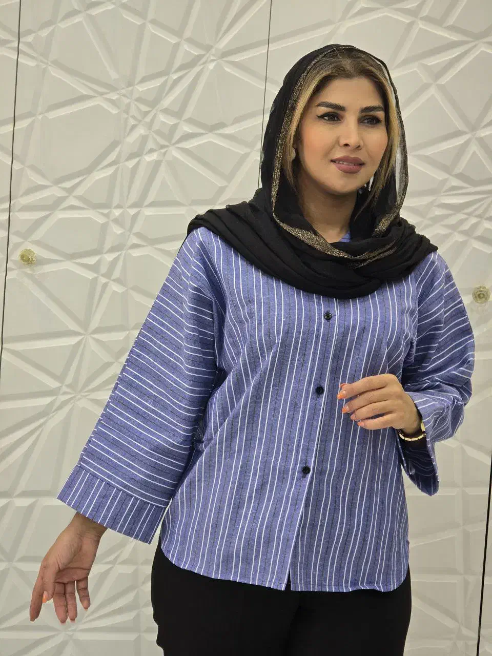 پیراهن باکسی راه راه|لباس|کهک, |دیوار