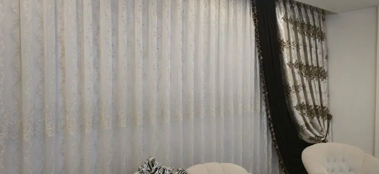 پرده حریر ترک طرح دار عالی|پرده، رانر، رومیزی|مشهد, رضاشهر|دیوار