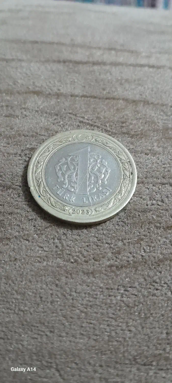 سکه یک لیر|کلکسیون سکه، تمبر، اسکناس|رباط‌کریم, شترخوار|دیوار