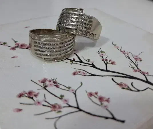 فروش دو انگشتر طلا جواهر نفیس|جواهرات|اندیشه, اندیشه فاز ۱|دیوار