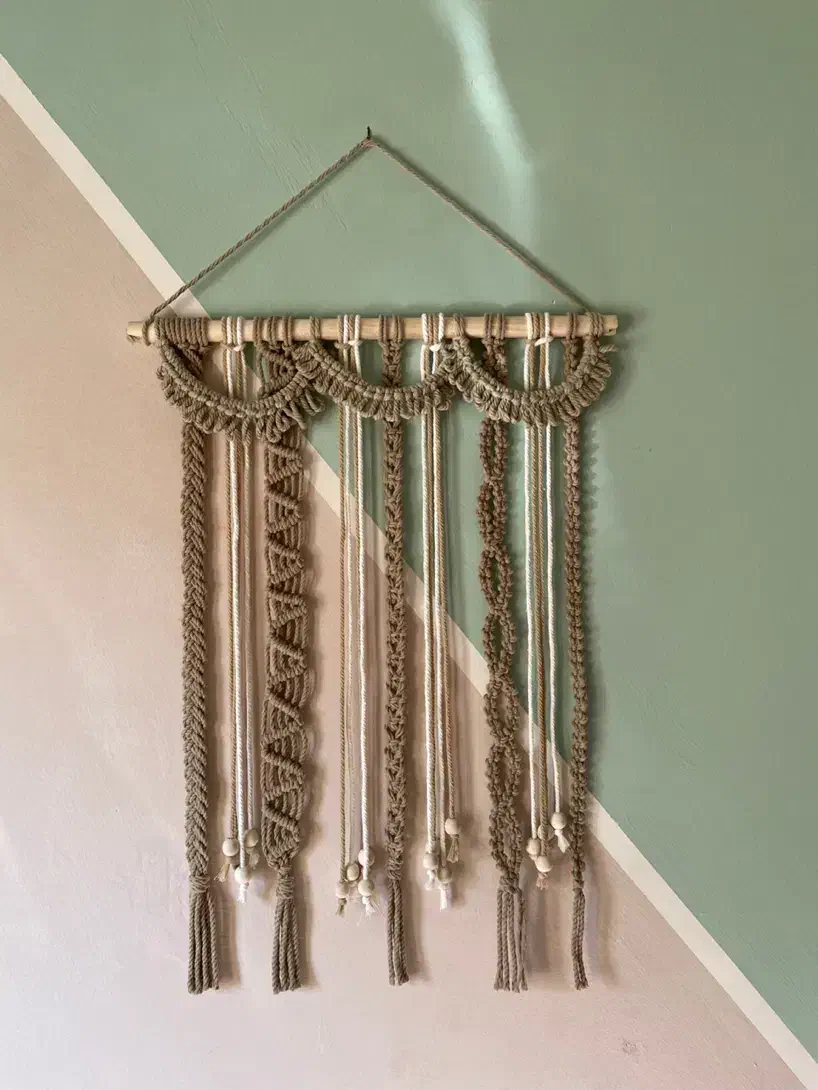 تابلو مکرومه مینیمال و خاص|تابلو، نقاشی، عکس|مشهد, کوشش|دیوار