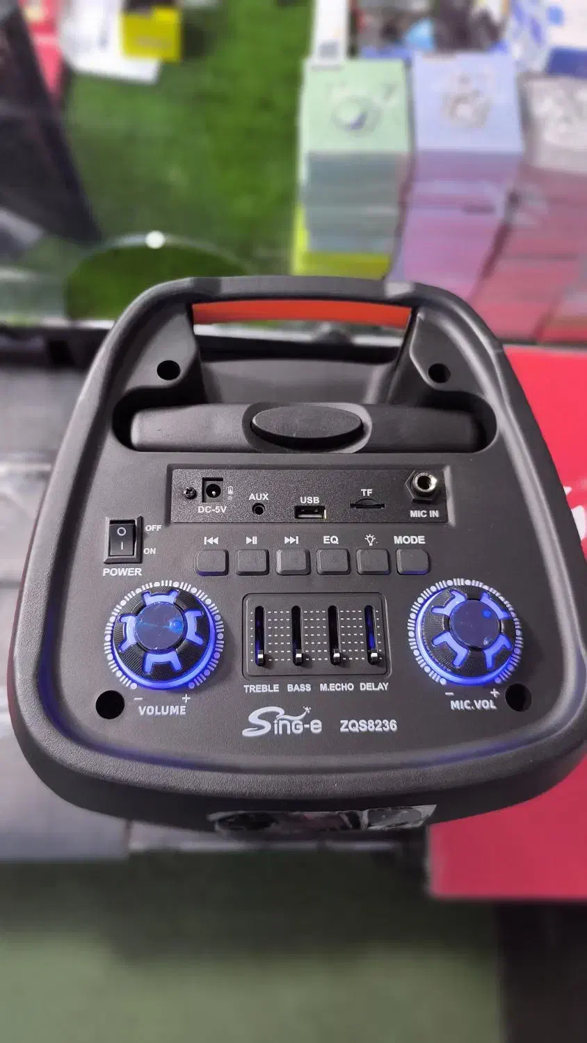 اسپیکر zqs 8236 دوبل ۸اینچ باتری ۶هزار با گارانتی|پخشکننده همراه|خرمآباد, |دیوار