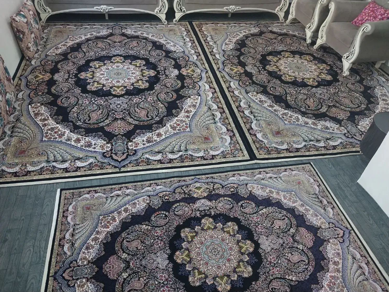 فروش ۲ تخته  فرش ۹ متری|فرش|شوط, |دیوار