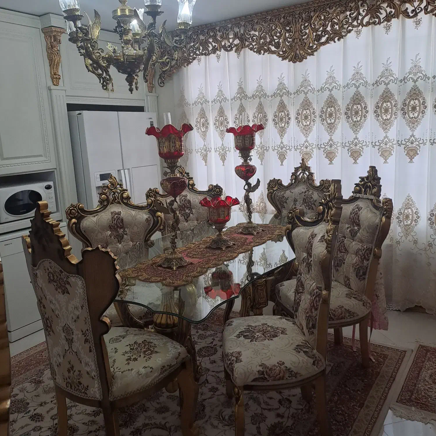 میز ناهار خوری ۸ نفره با ۴ صندلی ۱۰ میلیون فوری|میز و صندلی غذاخوری|تهران, جوادیه تهرانپارس|دیوار