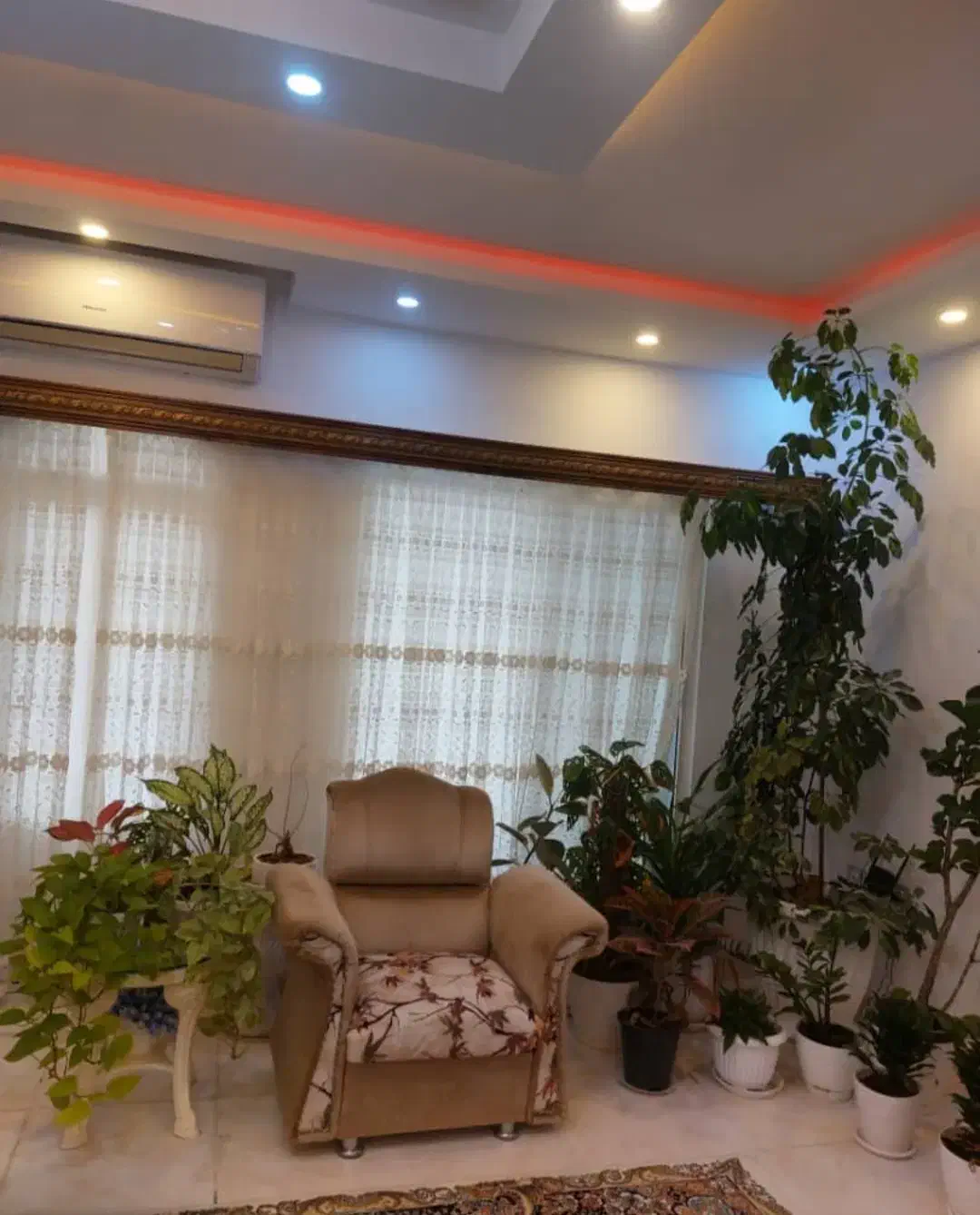 پرده پذیرایی به همراه کتیبه و زیرپرده|پرده، رانر، رومیزی|رشت, شهریاران|دیوار