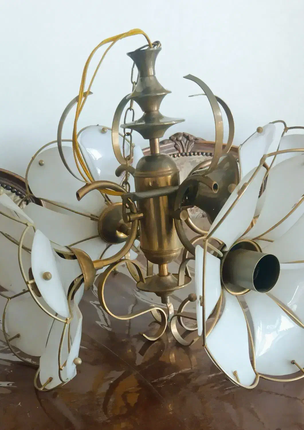 لوستر جنس برنزی قدیمی|کلکسیون اشیاء عتیقه|کرج, شهرک بنفشه|دیوار