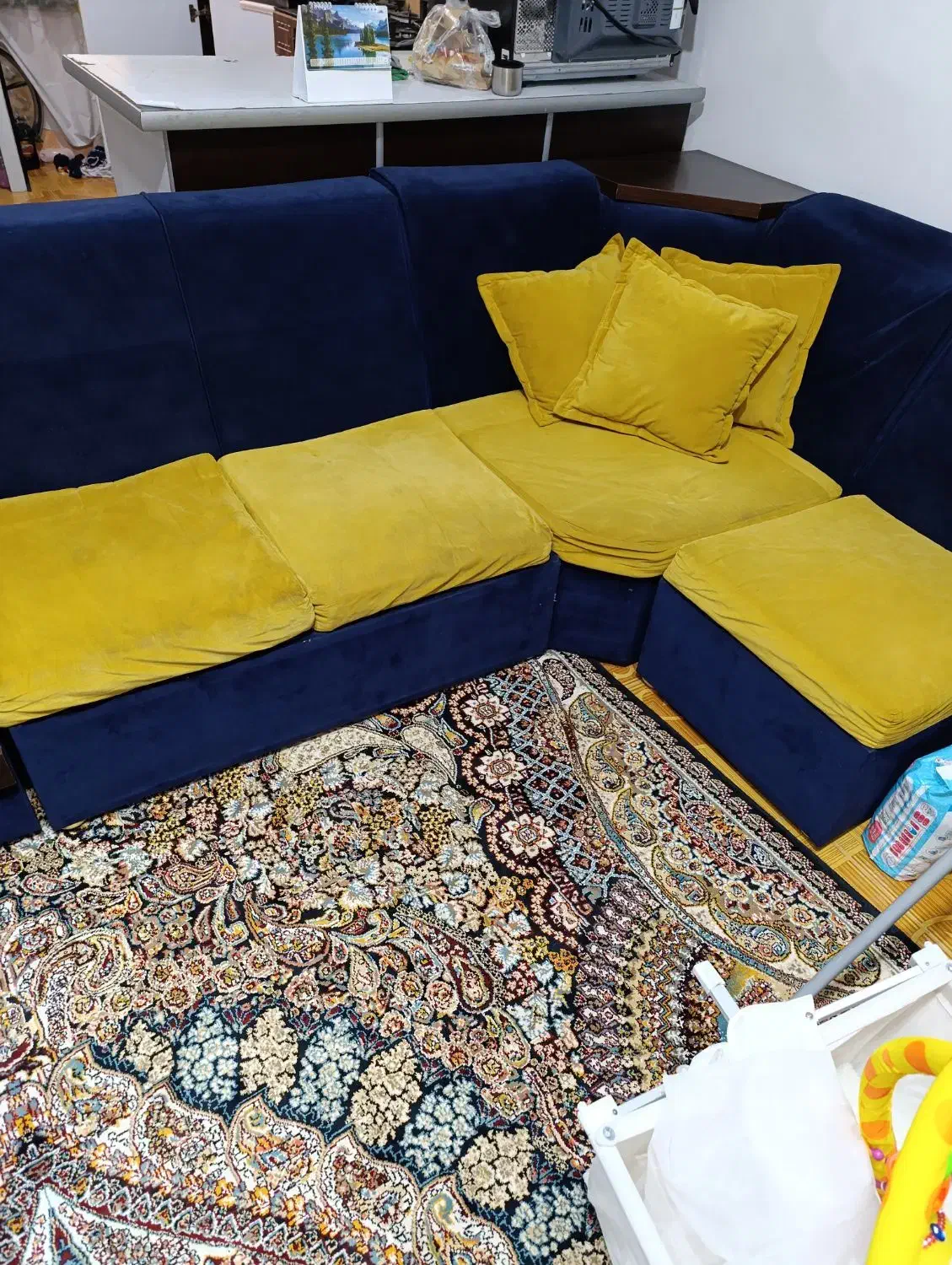 مبل ال هفت نفره|مبلمان خانگی و میز عسلی|رشت, سلیمانداراب|دیوار