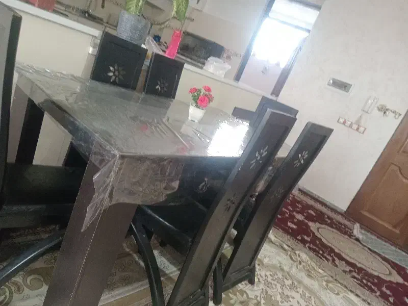 میز نهار خوری|میز و صندلی غذاخوری|اهر, |دیوار