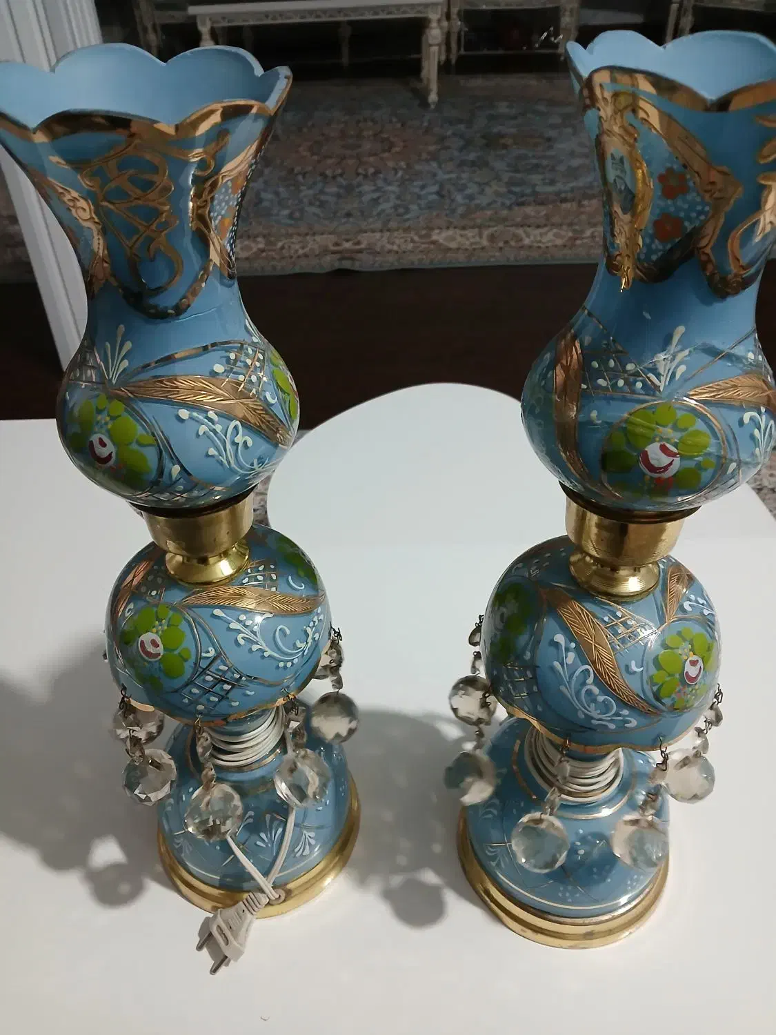 چراغ شمعدانی|چراغ خواب و آباژور|کرج, شاهین‌ویلا|دیوار