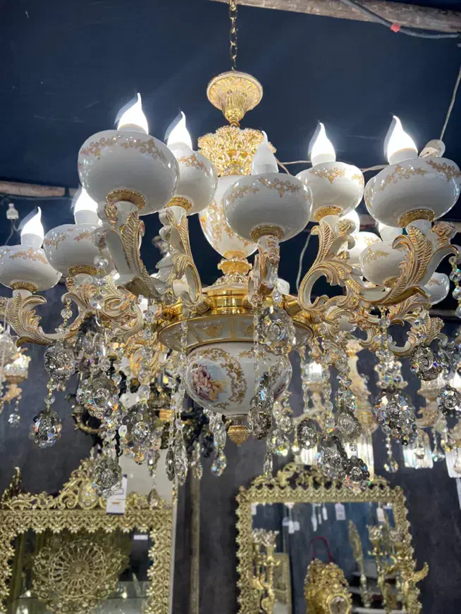 لوستر فول سرامیک تولیدی|لوستر و چراغ آویز|اصفهان, بوستان ناژوان|دیوار