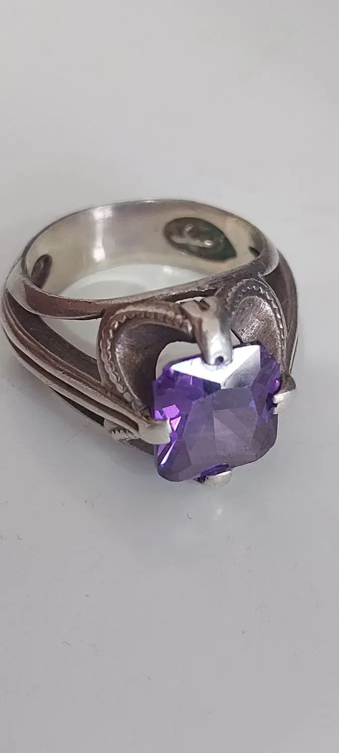 انگشتر نقره کار دست و سنگها طبیعی خاص و زیبا|جواهرات|رشت, یخسازی|دیوار