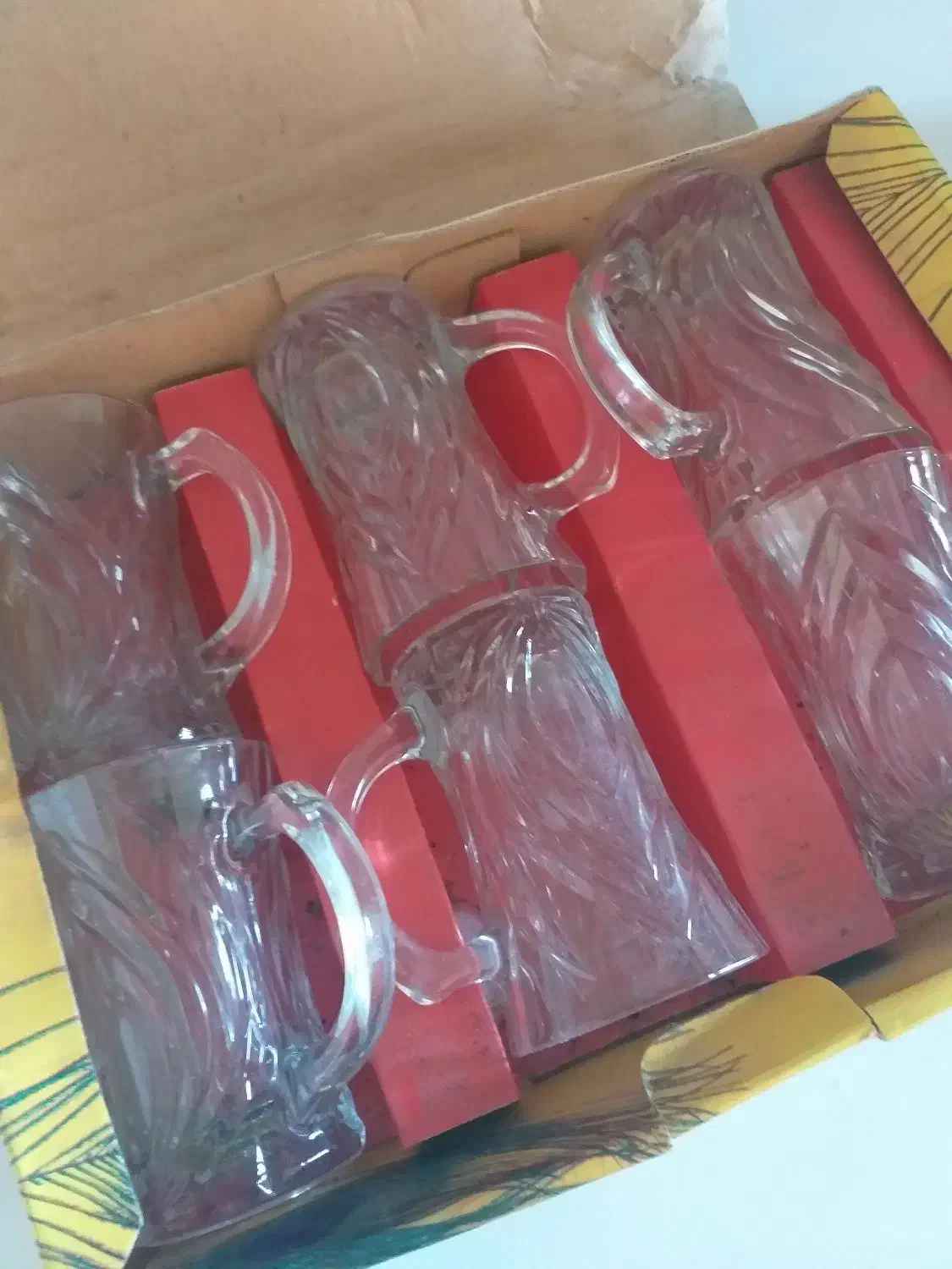 استکان بلور دسته دار ژاپنی|ظروف سرو و پذیرایی|تنکابن, |دیوار