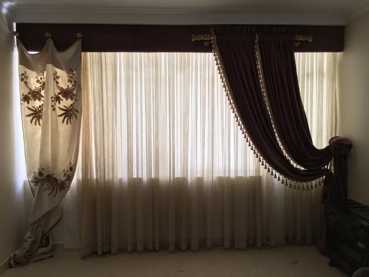 پرده پذیرایی|پرده، رانر، رومیزی|تهران, باغ فیض|دیوار