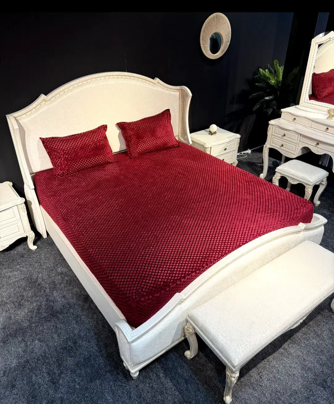 تولید کاور تشک مخمل محافظ تشک نیم ست کشدوزی|سرویس روتختی|تبریز, |دیوار