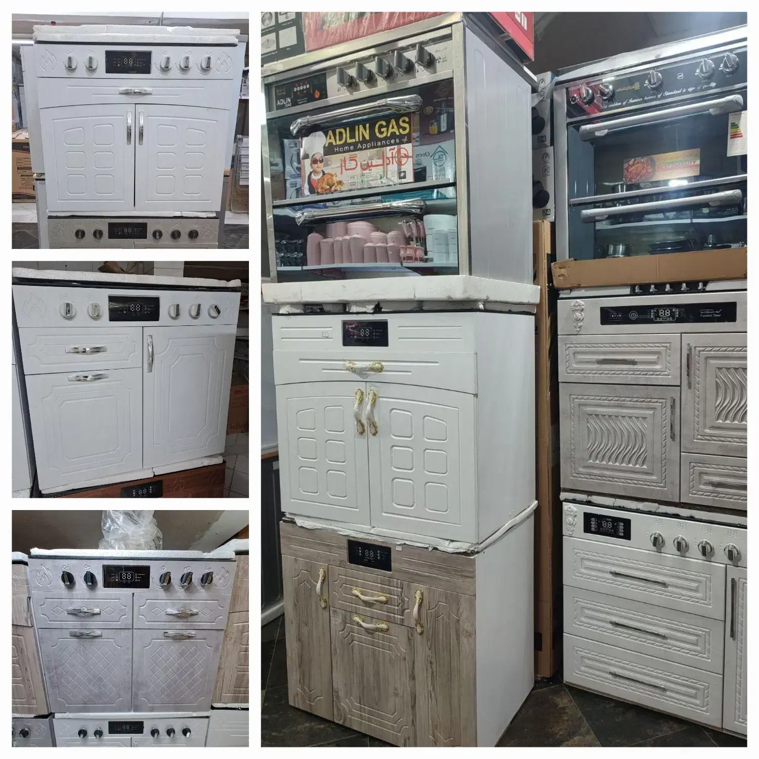 اجاق گاز طرح فر mdf ارج خزر اجاق صفحه شیشه با ضمان|اجاق گاز و لوازم برقی پخت‌وپز|مشهد, طلاب|دیوار