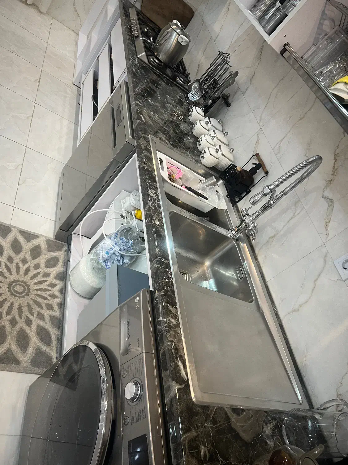 صفحه کابینت طرح سنگ مرمریت ۳.۵۰ سانت|مصالح و تجهیزات ساختمان|اسلام‌شهر, شهرک الهیه|دیوار