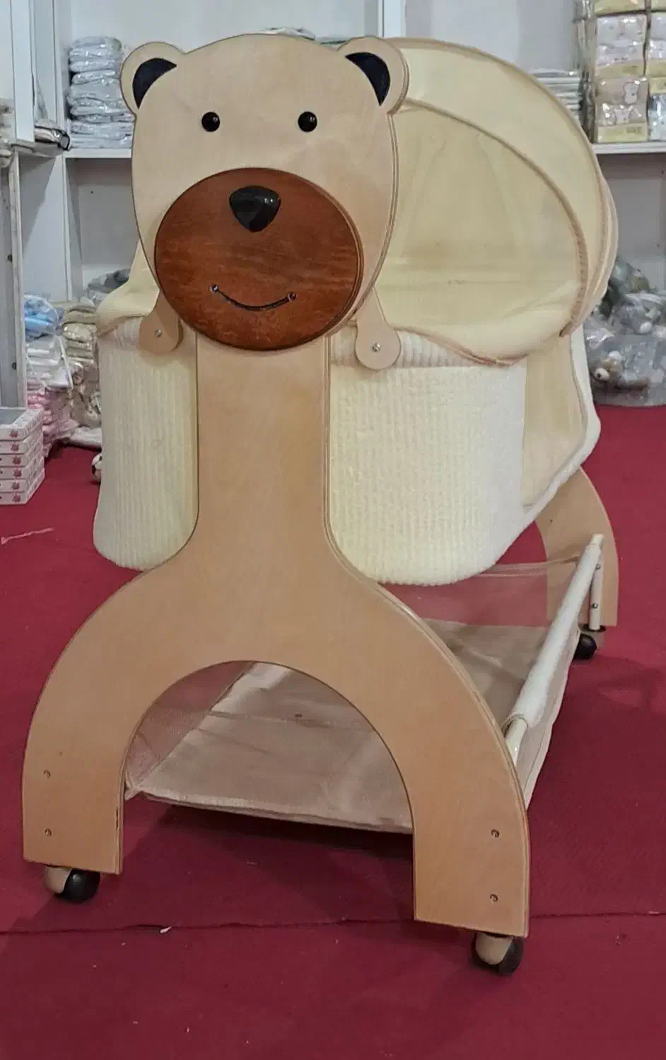 گهواره چوبی آراد|تخت و صندلی بچه|کهریزک, |دیوار