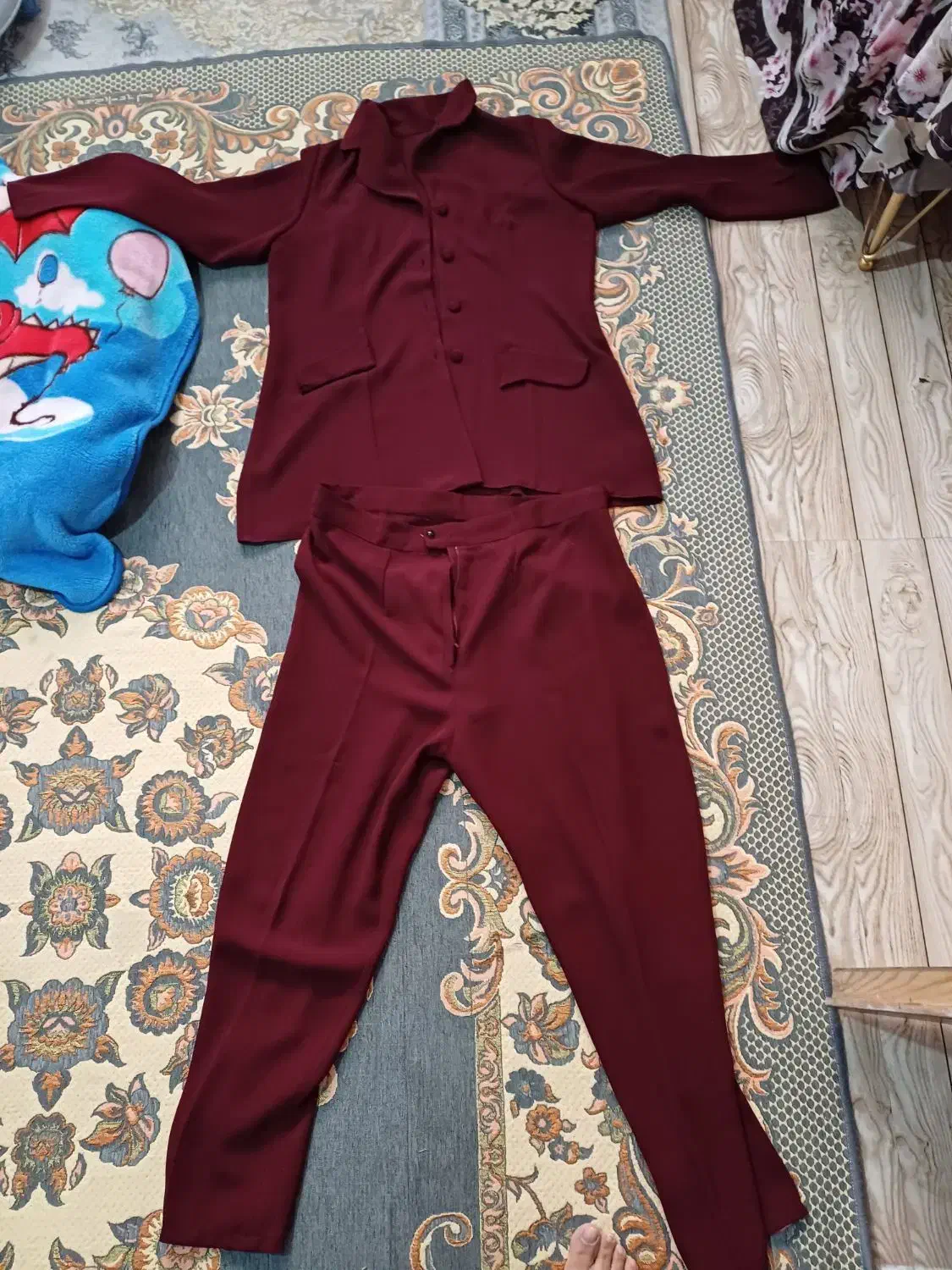 کت و شلوار نونو زرشکی سایز۴۴.۴۶|لباس|اسلامشهر, شهرک امام حسین (میان آباد)|دیوار