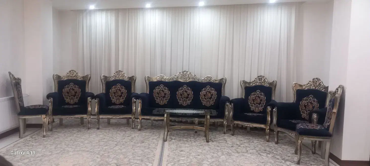 مبل استیل ۹ نفره  ( سلطنتی)|مبلمان خانگی و میز عسلی|قدس, شهر‌قدس|دیوار