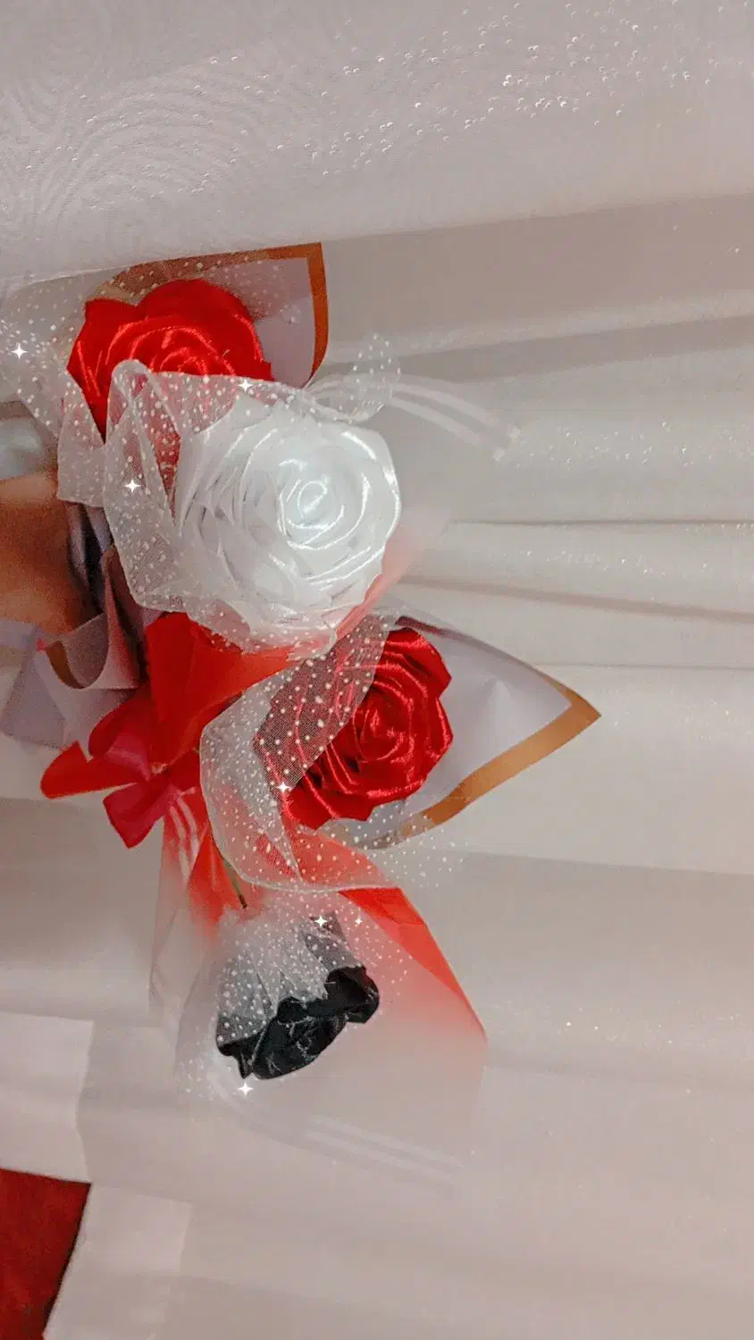 گل های روبانی|گل مصنوعی|فیروزآباد (فارس), |دیوار