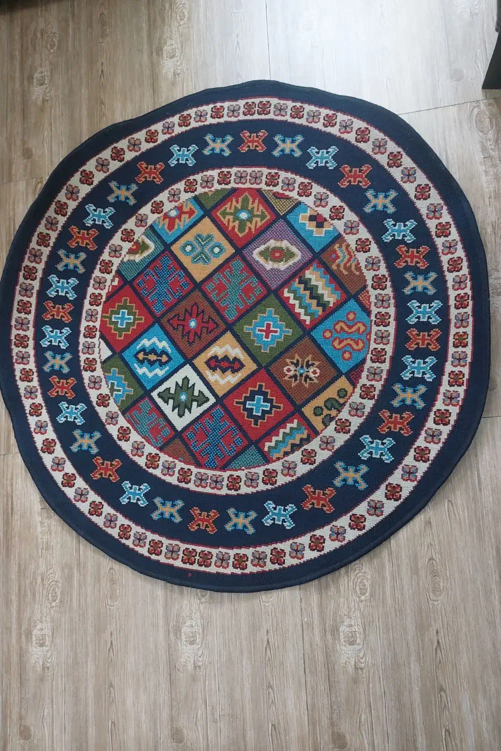 دو عدد فرش گرد فوری و ارزان|فرش|کرج, مطهری|دیوار