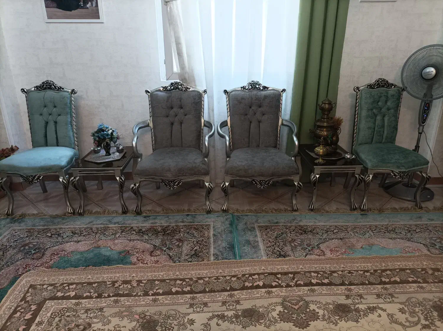 یک دست مبل تمام استیل 9نفره|مبلمان خانگی و میز عسلی|اسلامشهر, شهرک قائمیه|دیوار