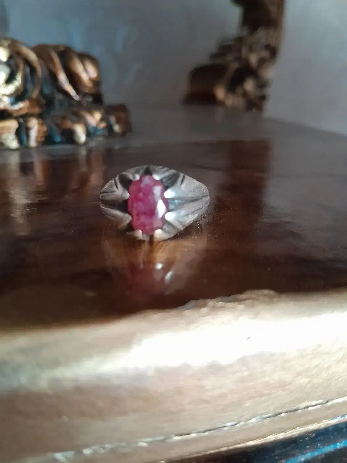 انگشتر نقره یاقوت برمه|جواهرات|تبریز, |دیوار