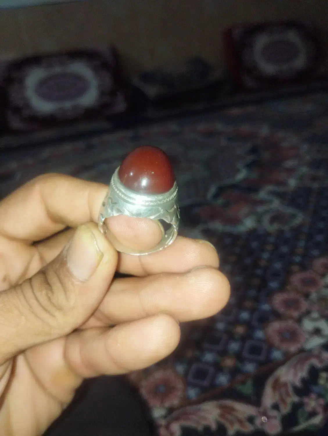 انگشتر.عقیق.اصل|جواهرات|نرماشیر, |دیوار