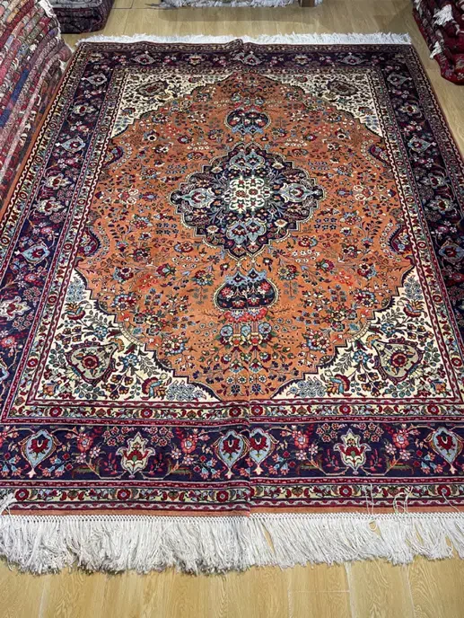 فرش جفت ۹ متری اذرشهر طرح کرمان قلم زمینه پیازی|فرش|تهران, سلسبیل شمالی|دیوار