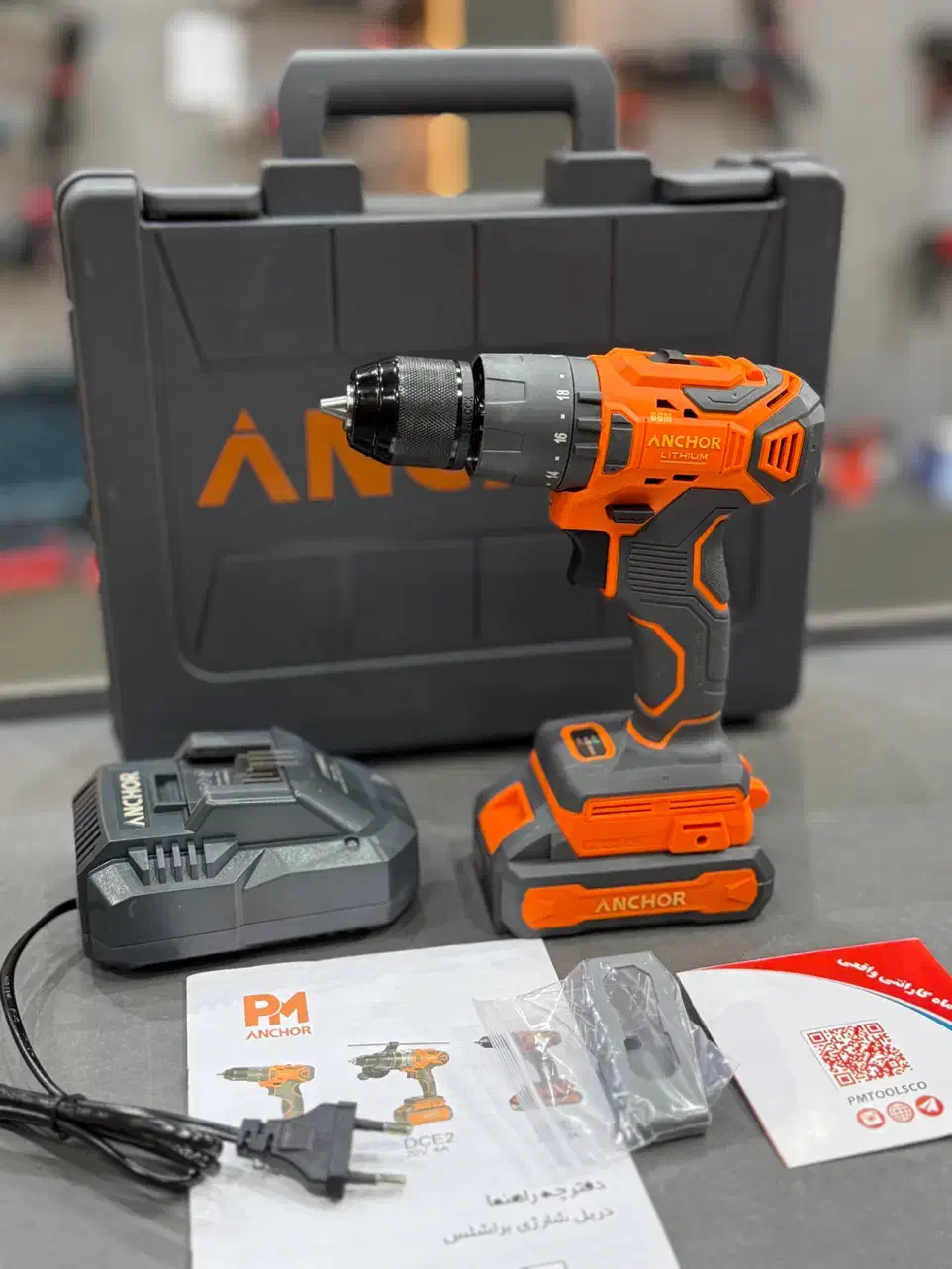 دریل شارژی چکشی ۲۰ ولت براشلس آنکور. با ضمانت|ماشینآلات صنعتی|کرج, ساسانی (قلمستان)|دیوار